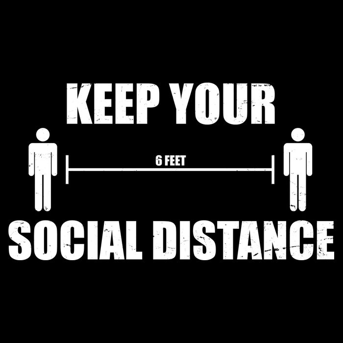 Keep Your Social Distance 6 Feet Flatbill Hat