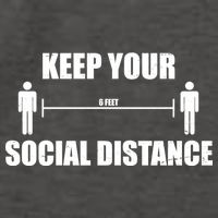 Keep Your Social Distance 6 Feet Vector Backpack