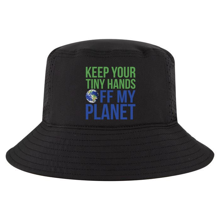 Keep Your Tiny Hads Off My Planet Earth Photo Cool Comfort Performance Bucket Hat