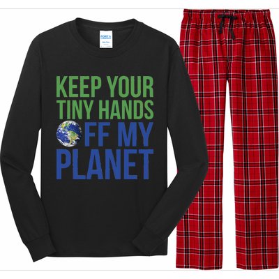 Keep Your Tiny Hads Off My Planet Earth Photo Long Sleeve Pajama Set