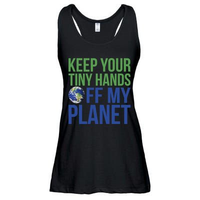 Keep Your Tiny Hads Off My Planet Earth Photo Ladies Essential Flowy Tank