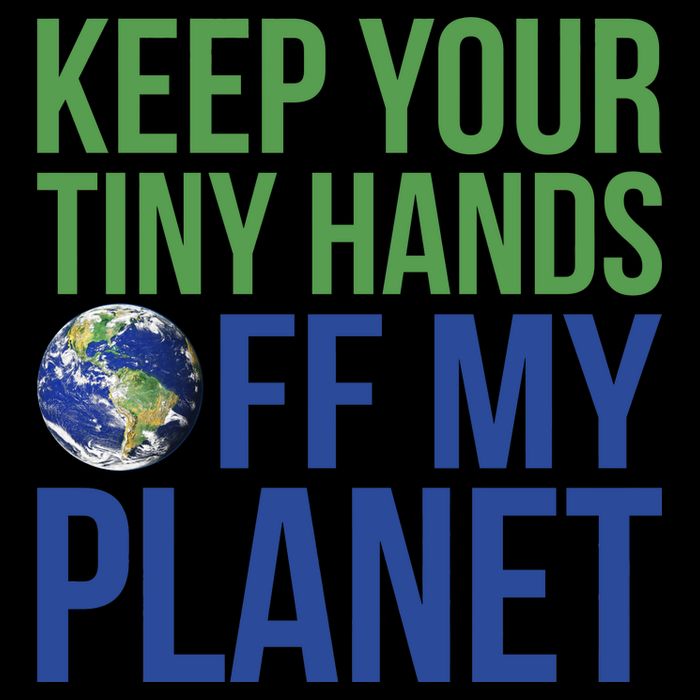 Keep Your Tiny Hads Off My Planet Earth Photo Flatbill Hat