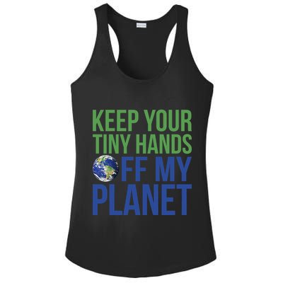 Keep Your Tiny Hads Off My Planet Earth Photo Ladies PosiCharge Competitor Racerback Tank
