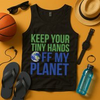 Keep Your Tiny Hads Off My Planet Earth Photo Tank Top