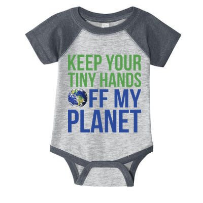 Keep Your Tiny Hads Off My Planet Earth Photo Infant Baby Jersey Bodysuit