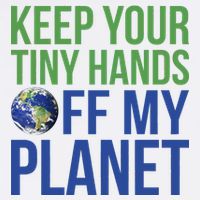 Keep Your Tiny Hads Off My Planet Earth Photo Garment-Dyed Sweatshirt