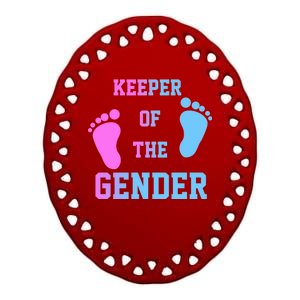 Keeper Of The Gender Ceramic Oval Ornament