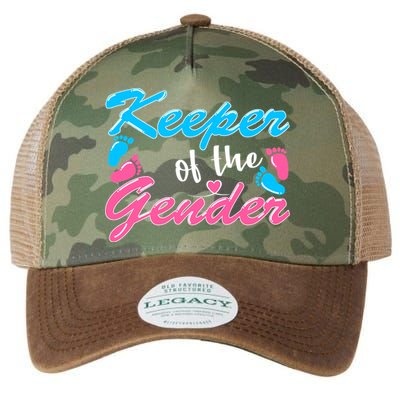 Keeper Of The Gender Baby Reveal Party Legacy Tie Dye Trucker Hat