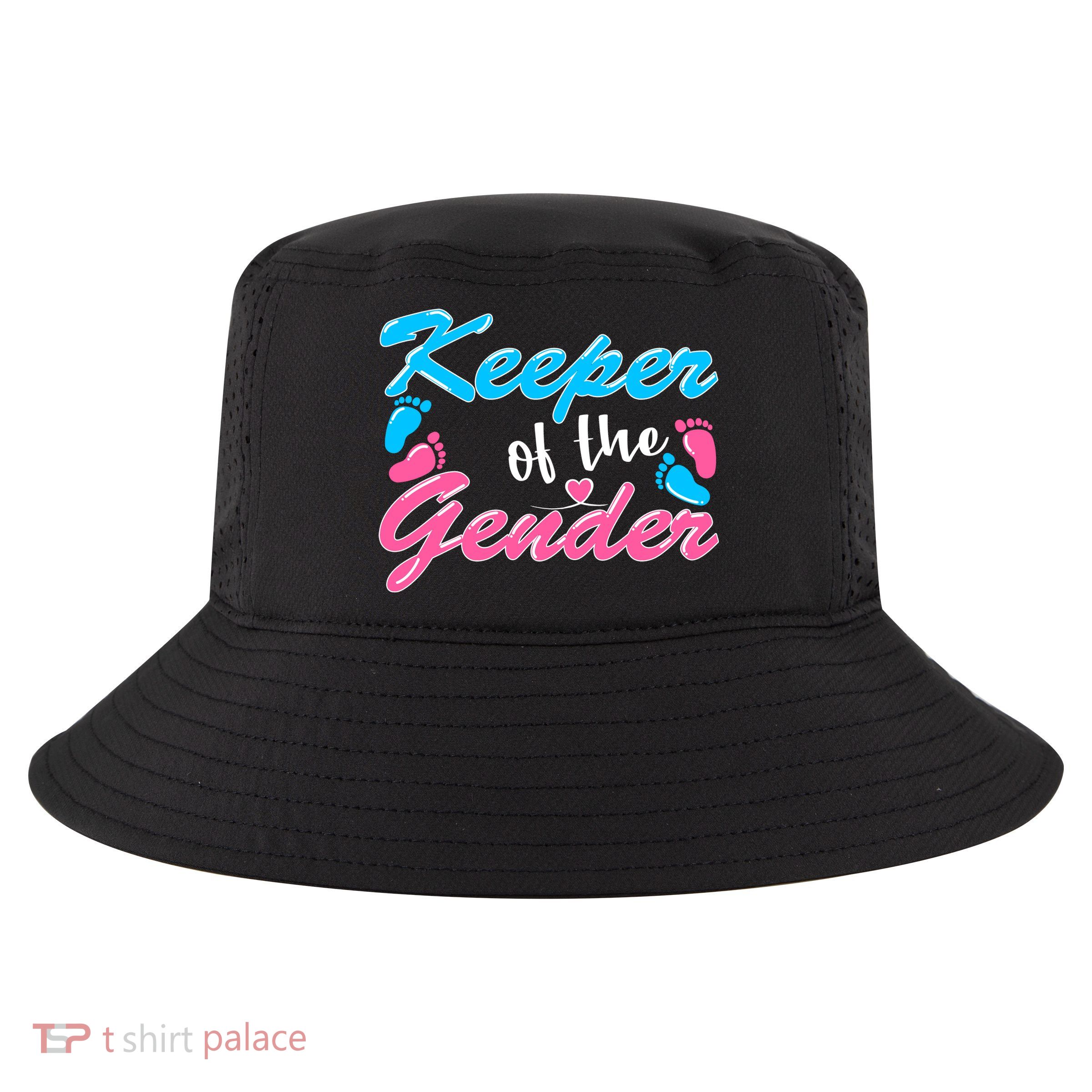 Keeper Of The Gender Baby Reveal Party Cool Comfort Performance Bucket Hat