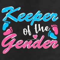 Keeper Of The Gender Baby Reveal Party 7 Panel Mesh Trucker Snapback Hat