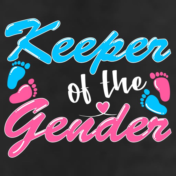 Keeper Of The Gender Baby Reveal Party 7 Panel Mesh Trucker Snapback Hat