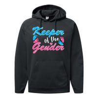 Keeper Of The Gender Baby Reveal Party Performance Fleece Hoodie