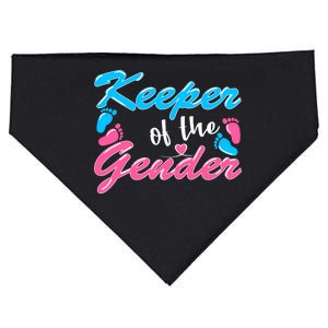 Keeper Of The Gender Baby Reveal Party USA-Made Doggie Bandana