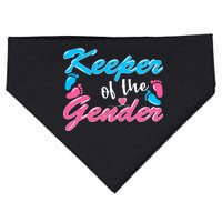 Keeper Of The Gender Baby Reveal Party USA-Made Doggie Bandana