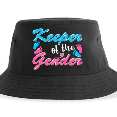 Keeper Of The Gender Baby Reveal Party Sustainable Bucket Hat
