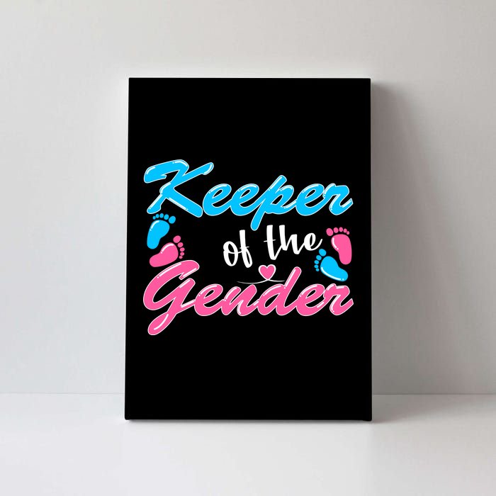 Keeper Of The Gender Baby Reveal Party Canvas