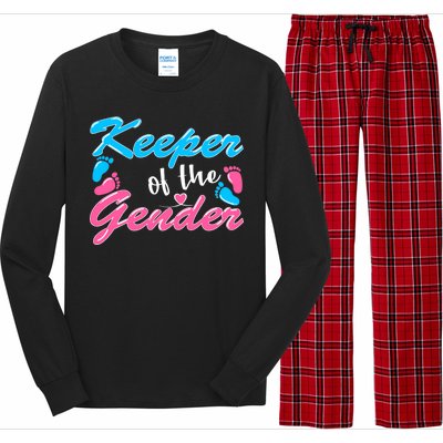 Keeper Of The Gender Baby Reveal Party Long Sleeve Pajama Set