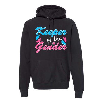 Keeper Of The Gender Baby Reveal Party Premium Hoodie