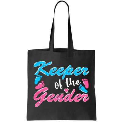 Keeper Of The Gender Baby Reveal Party Tote Bag