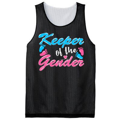 Keeper Of The Gender Baby Reveal Party Mesh Reversible Basketball Jersey Tank