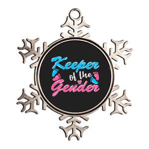 Keeper Of The Gender Baby Reveal Party Metallic Star Ornament