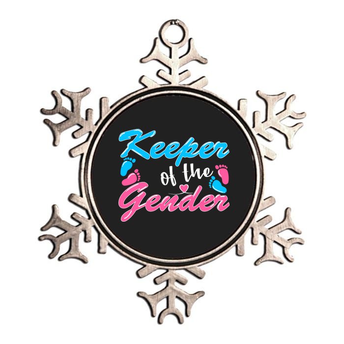 Keeper Of The Gender Baby Reveal Party Metallic Star Ornament