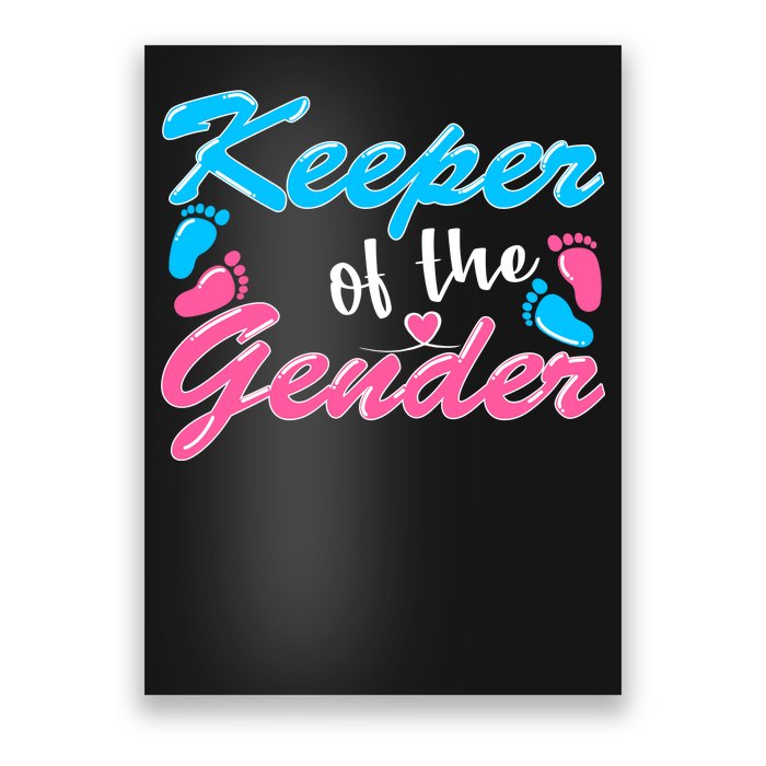 Keeper Of The Gender Baby Reveal Party Poster