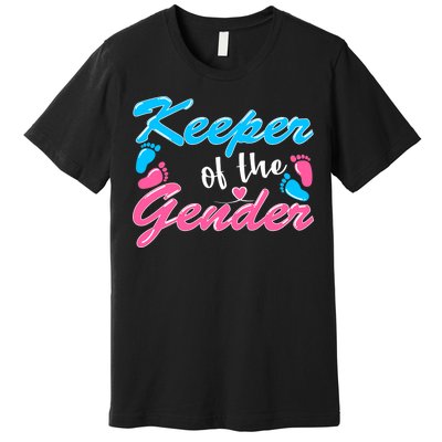 Keeper Of The Gender Baby Reveal Party Premium T-Shirt