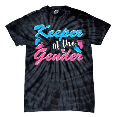 Keeper Of The Gender Baby Reveal Party Tie-Dye T-Shirt