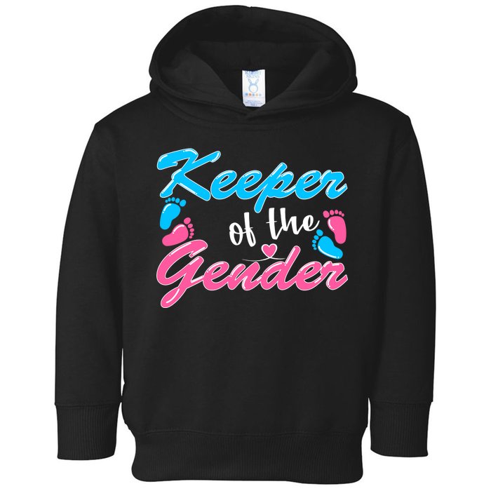 Keeper Of The Gender Baby Reveal Party Toddler Hoodie