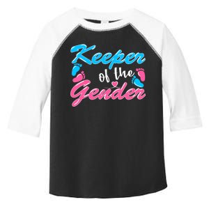 Keeper Of The Gender Baby Reveal Party Toddler Fine Jersey T-Shirt