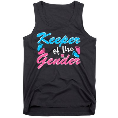 Keeper Of The Gender Baby Reveal Party Tank Top