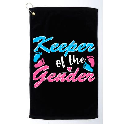 Keeper Of The Gender Baby Reveal Party Golf Towel