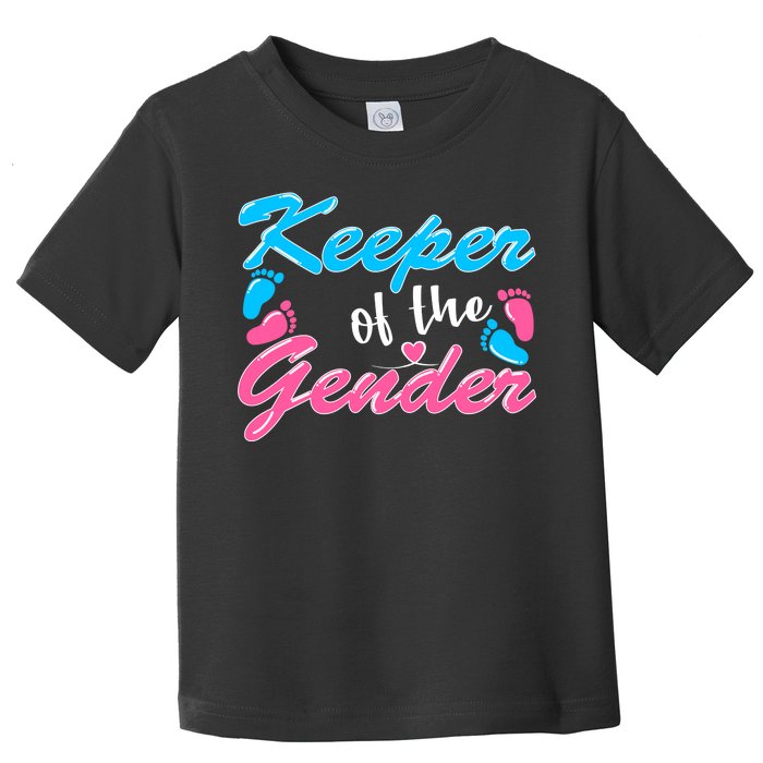 Keeper Of The Gender Baby Reveal Party Toddler T-Shirt