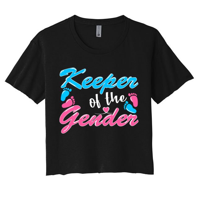 Keeper Of The Gender Baby Reveal Party Crop Top