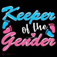 Keeper Of The Gender Baby Reveal Party Women's V-Neck T-Shirt