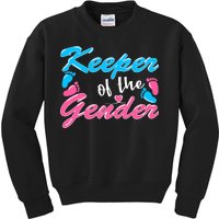 Keeper Of The Gender Baby Reveal Party Kids Sweatshirt