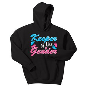 Keeper Of The Gender Baby Reveal Party Kids Hoodie