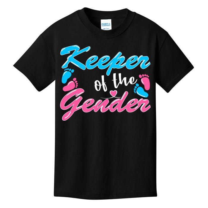 Keeper Of The Gender Baby Reveal Party Kids T-Shirt