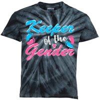 Keeper Of The Gender Baby Reveal Party Kids Tie-Dye T-Shirt