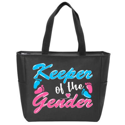 Keeper Of The Gender Baby Reveal Party Zip Tote Bag