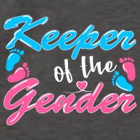 Keeper Of The Gender Baby Reveal Party Vector Backpack