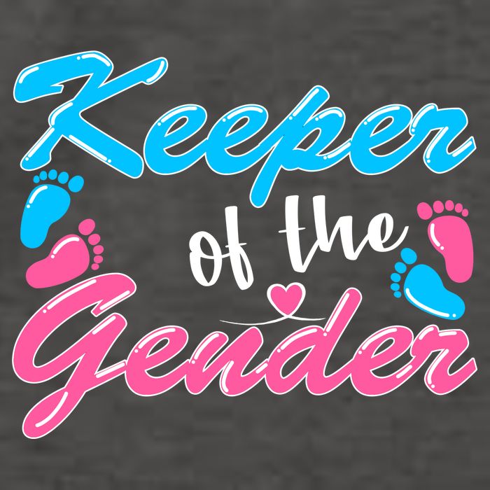 Keeper Of The Gender Baby Reveal Party Vector Backpack