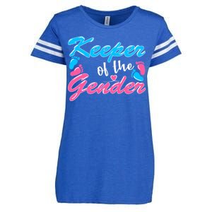 Keeper Of The Gender Baby Reveal Party Enza Ladies Jersey Football T-Shirt