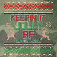 Keepin' It Jolly AF And Festive Ugly Sweater Christmas Legacy Tie Dye Trucker Hat