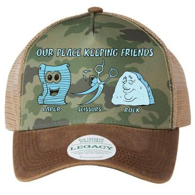 Keeping Friends Scissors Paper Rock Legacy Tie Dye Trucker Hat