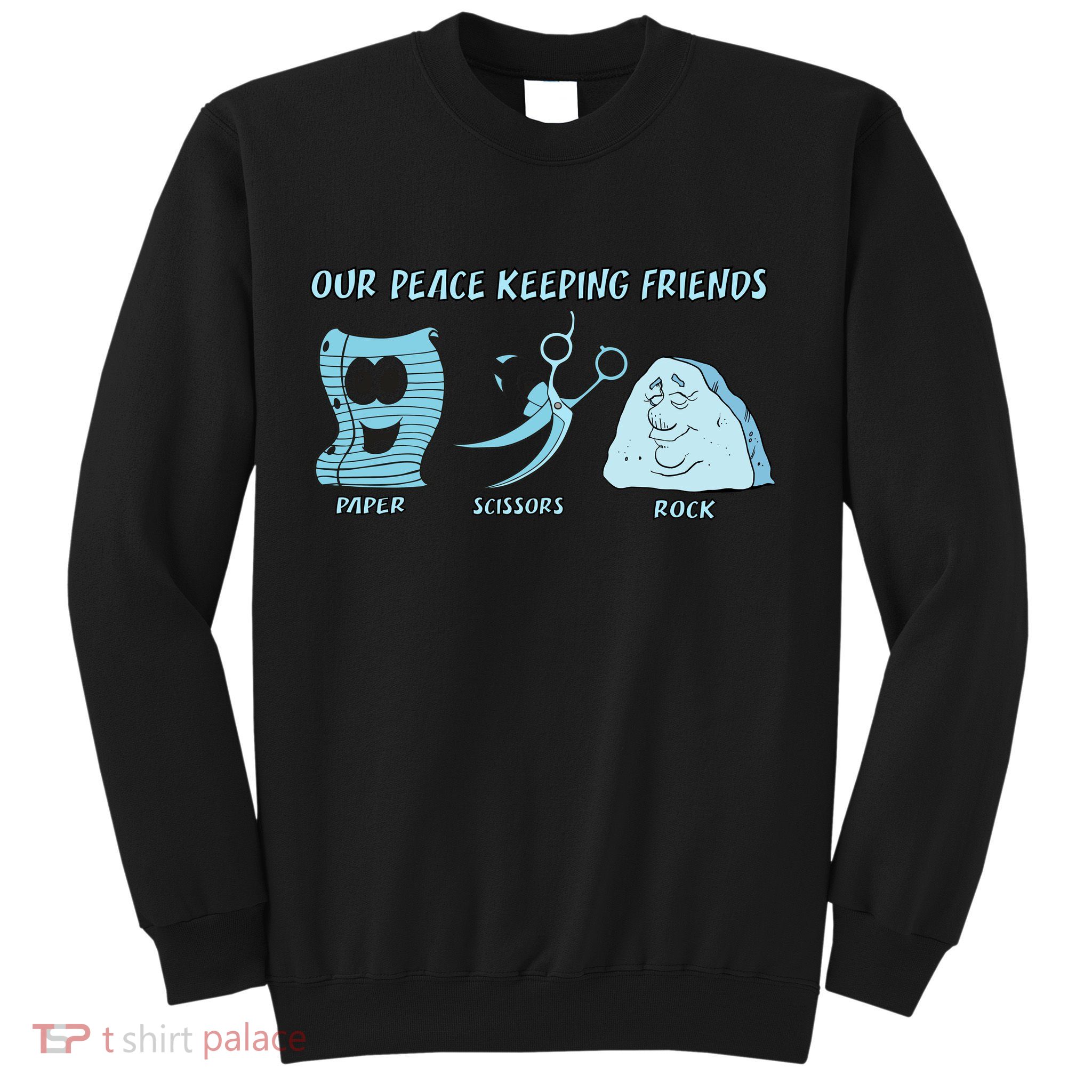 Keeping Friends Scissors Paper Rock Sweatshirt
