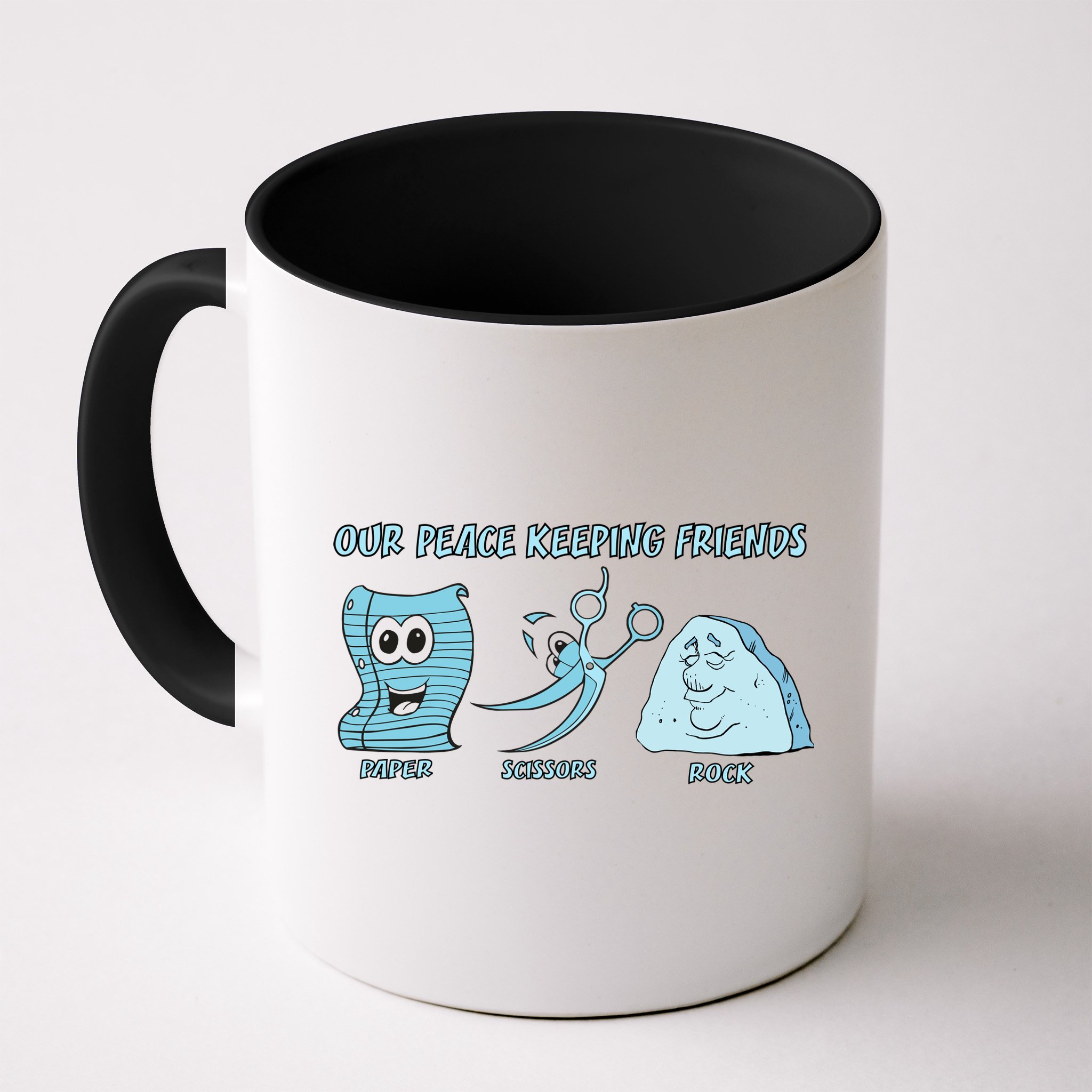 Keeping Friends Scissors Paper Rock Mug