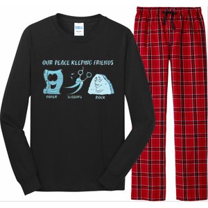 Keeping Friends Scissors Paper Rock Long Sleeve Pajama Set