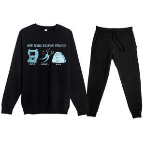 Keeping Friends Scissors Paper Rock Premium Crewneck Sweatsuit Set